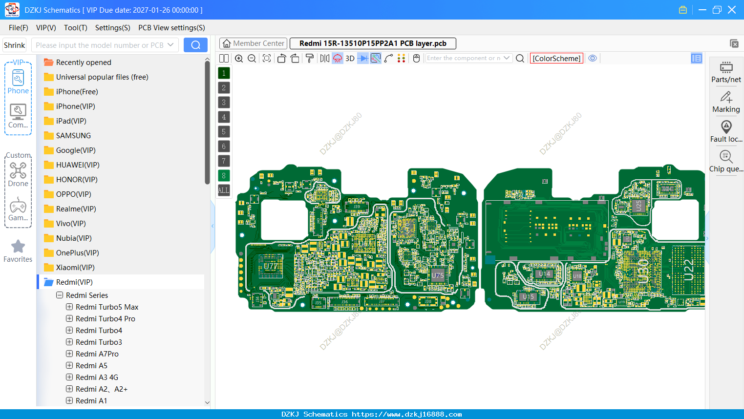 Neami Redmi 15R-13510P15PP2A1 PCB Layer